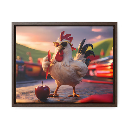 Cool Rooster at the Carnival - Gallery Canvas Wraps, Horizontal Frame