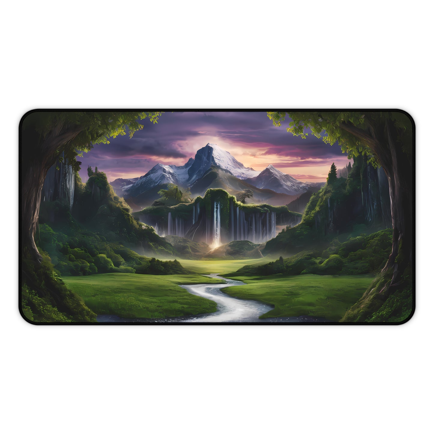 Realm of the Cascading Peaks - Desk Mat