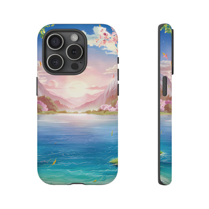 Serene Lake and Mountains - Smartphone Tough Cases
