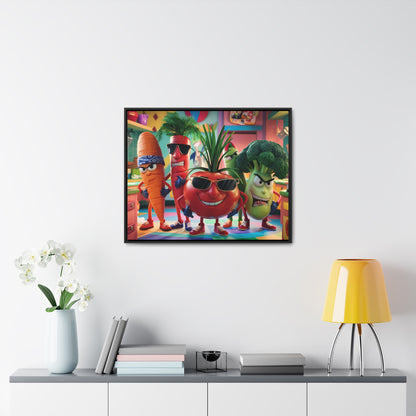 The Veggie Squad's Kitchen Takeover - Gallery Canvas Wraps, Horizontal Frame