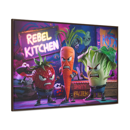 Rebel Veggie Squad - Gallery Canvas Wraps, Horizontal Frame