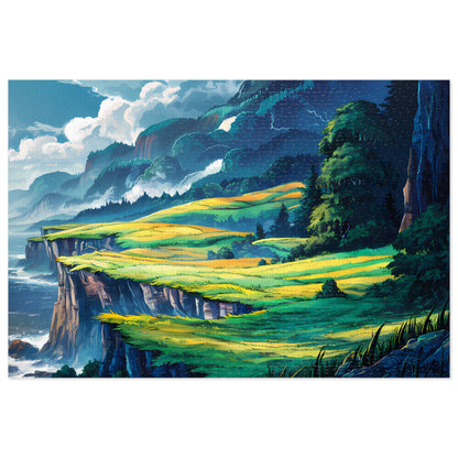 Verdant Cliffs of Serenity - Jigsaw Puzzle (30, 110, 252, 500,1000-Piece)