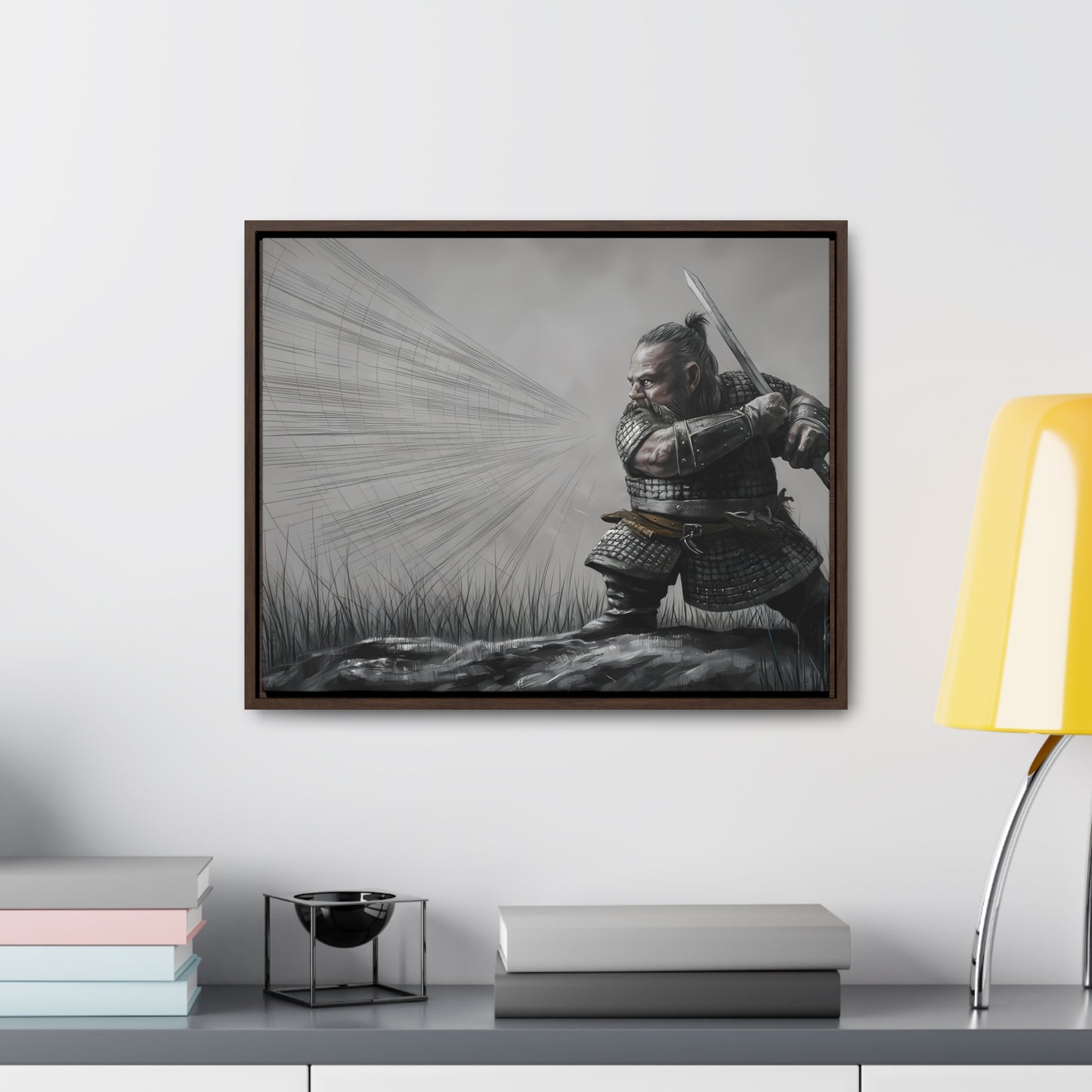 Defender of the Grey Plains - Gallery Canvas Wraps, Horizontal Frame