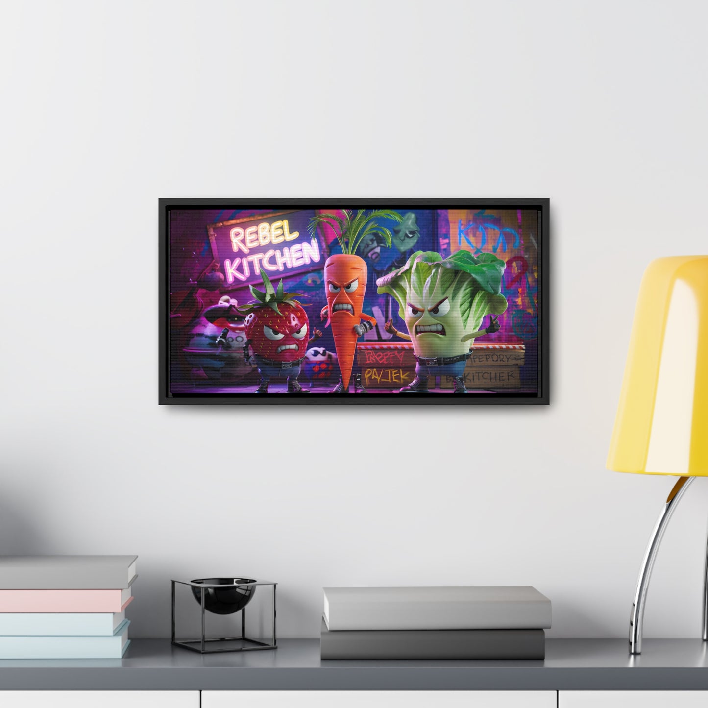 Rebel Veggie Squad - Gallery Canvas Wraps, Horizontal Frame