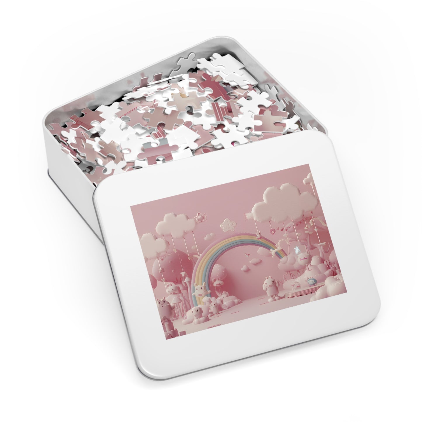 Whimsical Dreamscape of Pink Bliss - Jigsaw Puzzle (30, 110, 252, 500,1000-Piece)