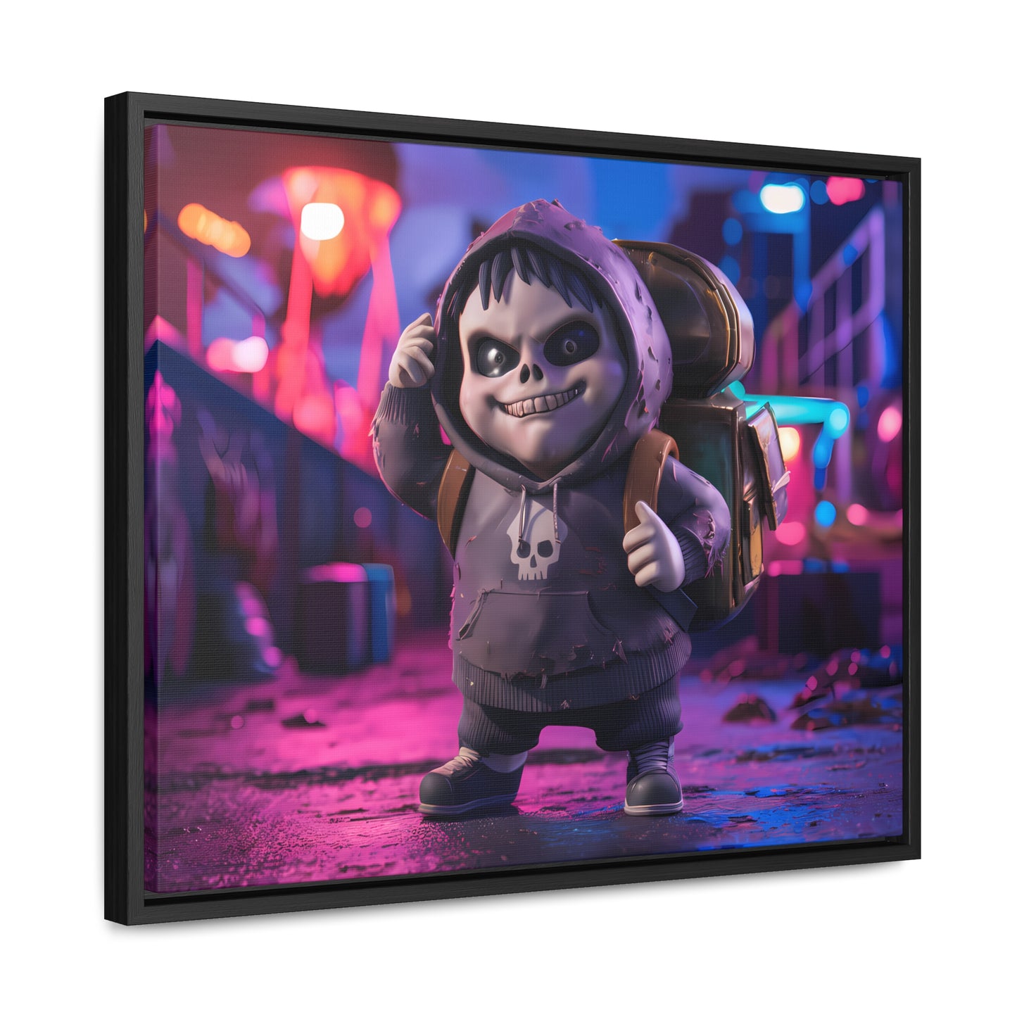 Midnight Mischief - Gallery Canvas Wraps, Horizontal Frame