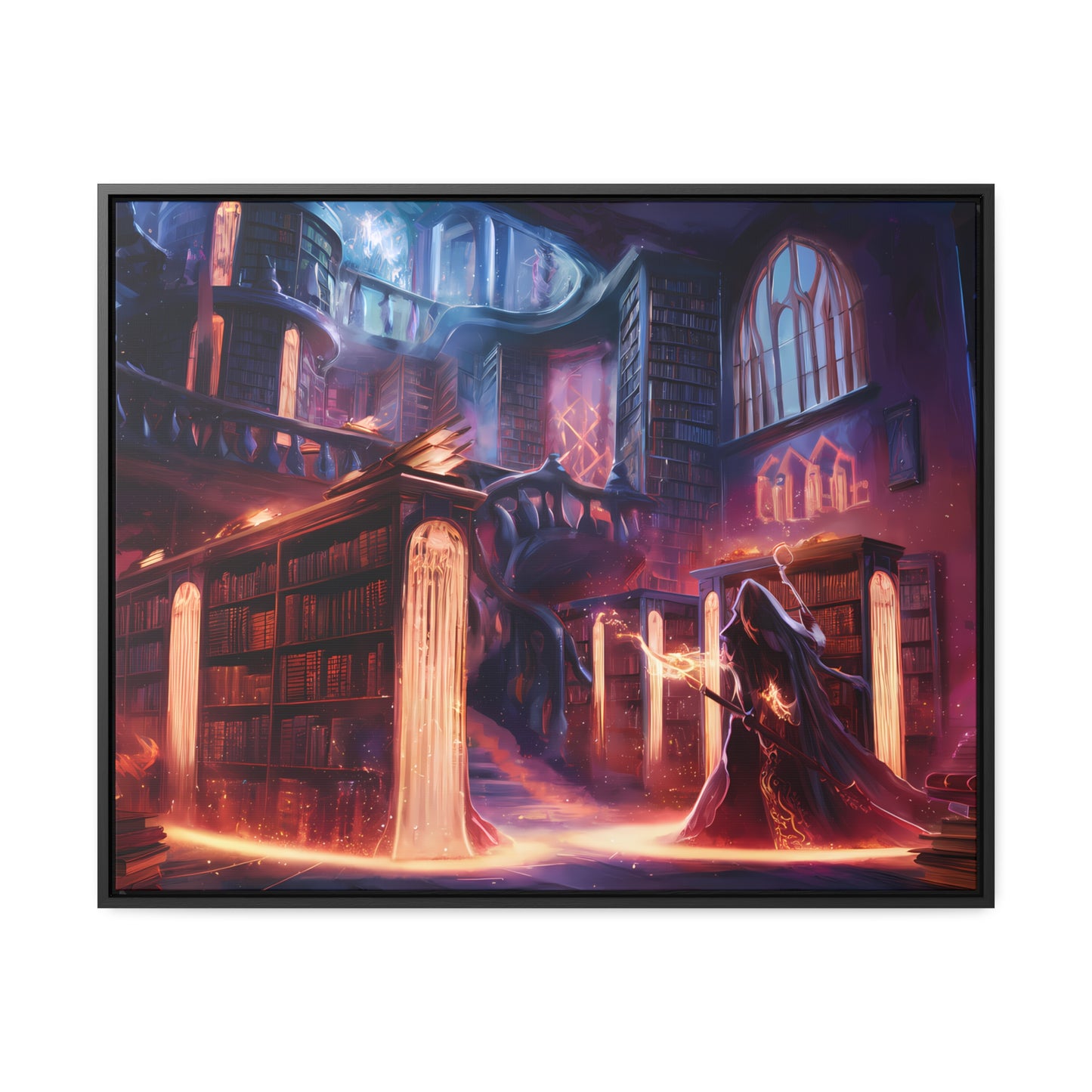 The Arcane Library of Eternal Knowledge - Gallery Canvas Wraps, Horizontal Frame