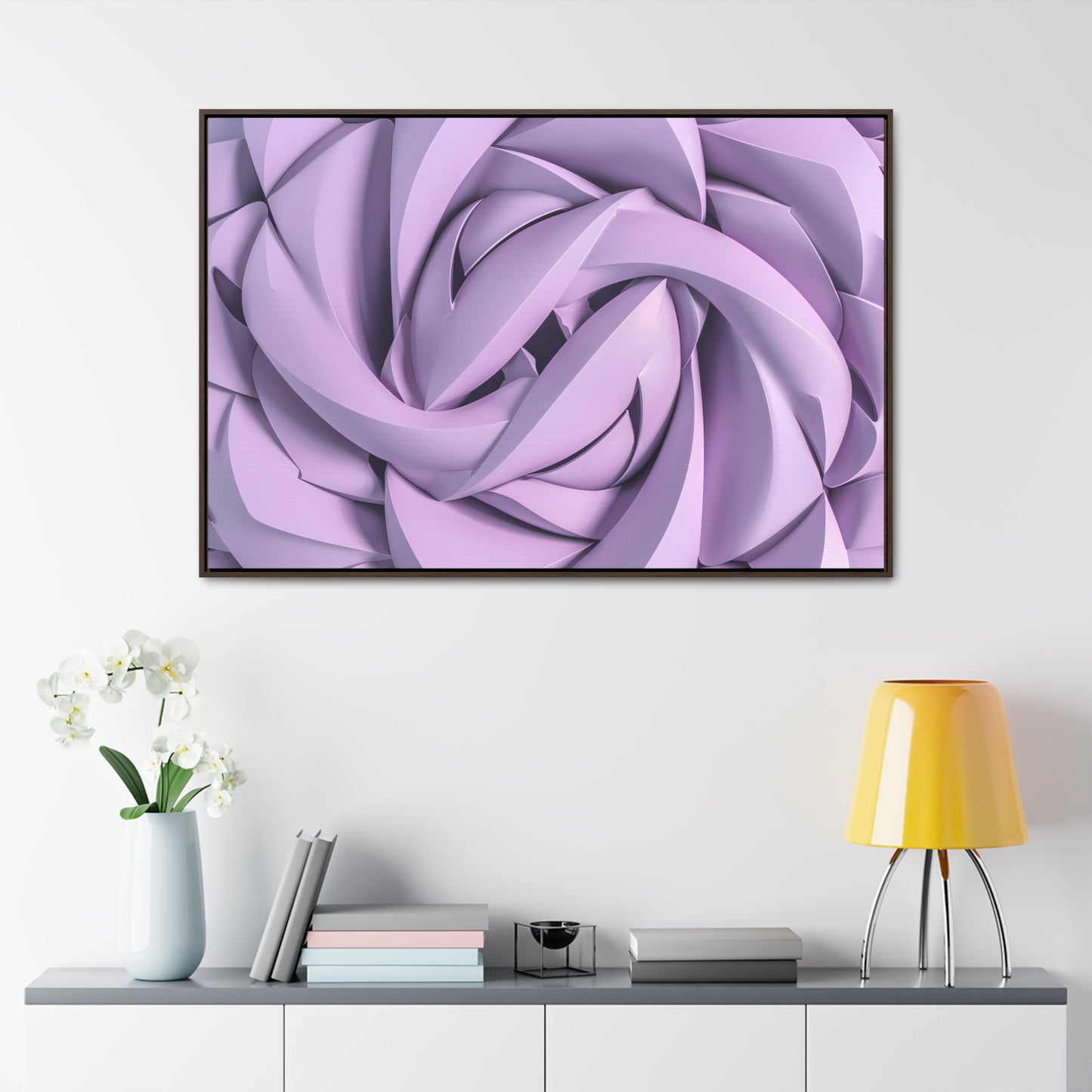 Spiral Petals - Gallery Canvas Wraps, Horizontal Frame