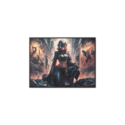 "Shadow of the Resistance" - Gallery Canvas Wraps, Horizontal Frame