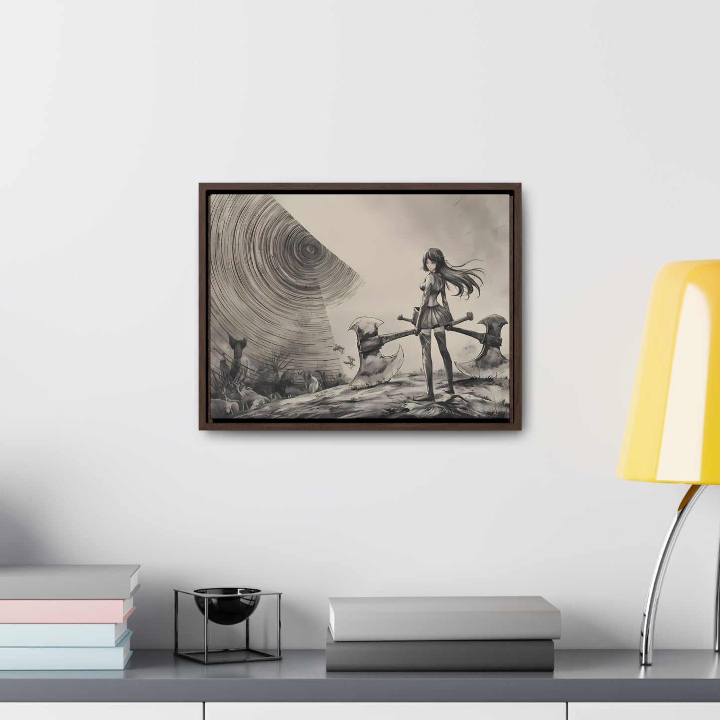 Echoes of the Abyss - Gallery Canvas Wraps, Horizontal Frame