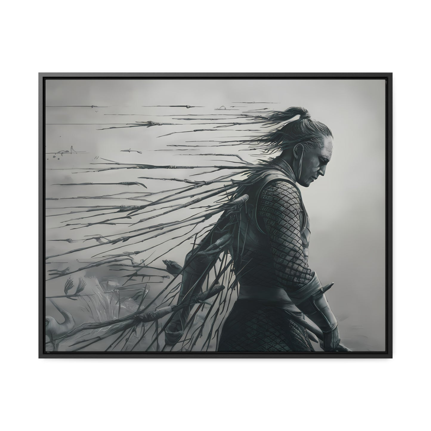 "Endurance in Silence" - Gallery Canvas Wraps, Horizontal Frame