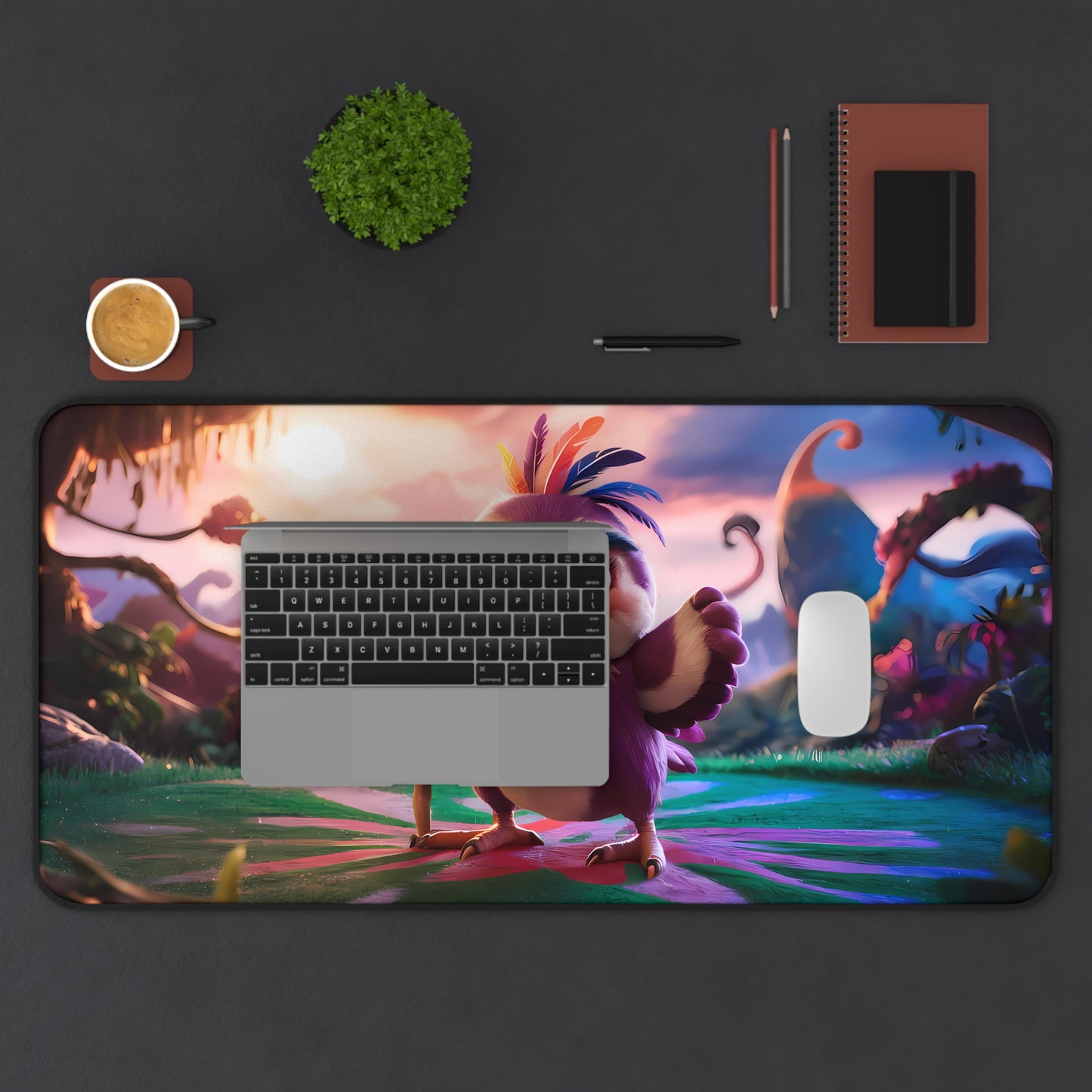 Guardian of the Enchanted Forest - Desk Mat