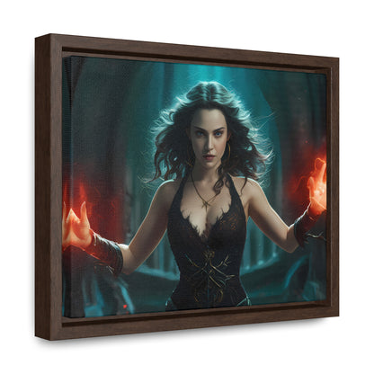 Sorceress of the Crimson Flame - Gallery Canvas Wraps, Horizontal Frame