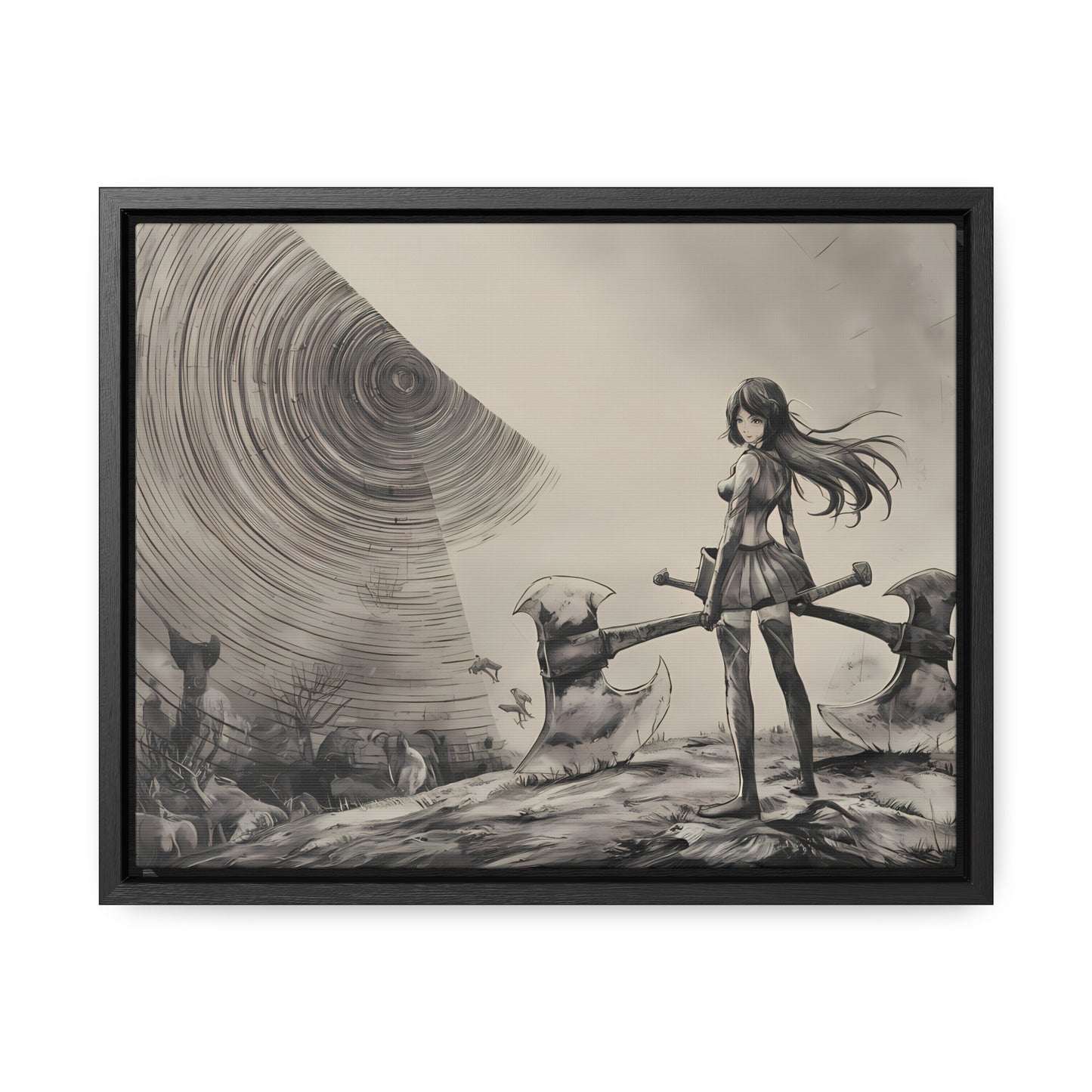 Echoes of the Abyss - Gallery Canvas Wraps, Horizontal Frame