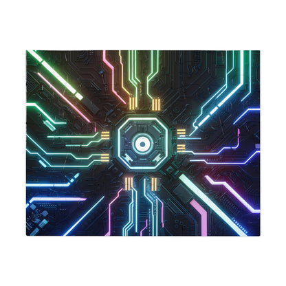 Neon Circuit Nexus - Jigsaw Puzzle (30, 110, 252, 500,1000-Piece)