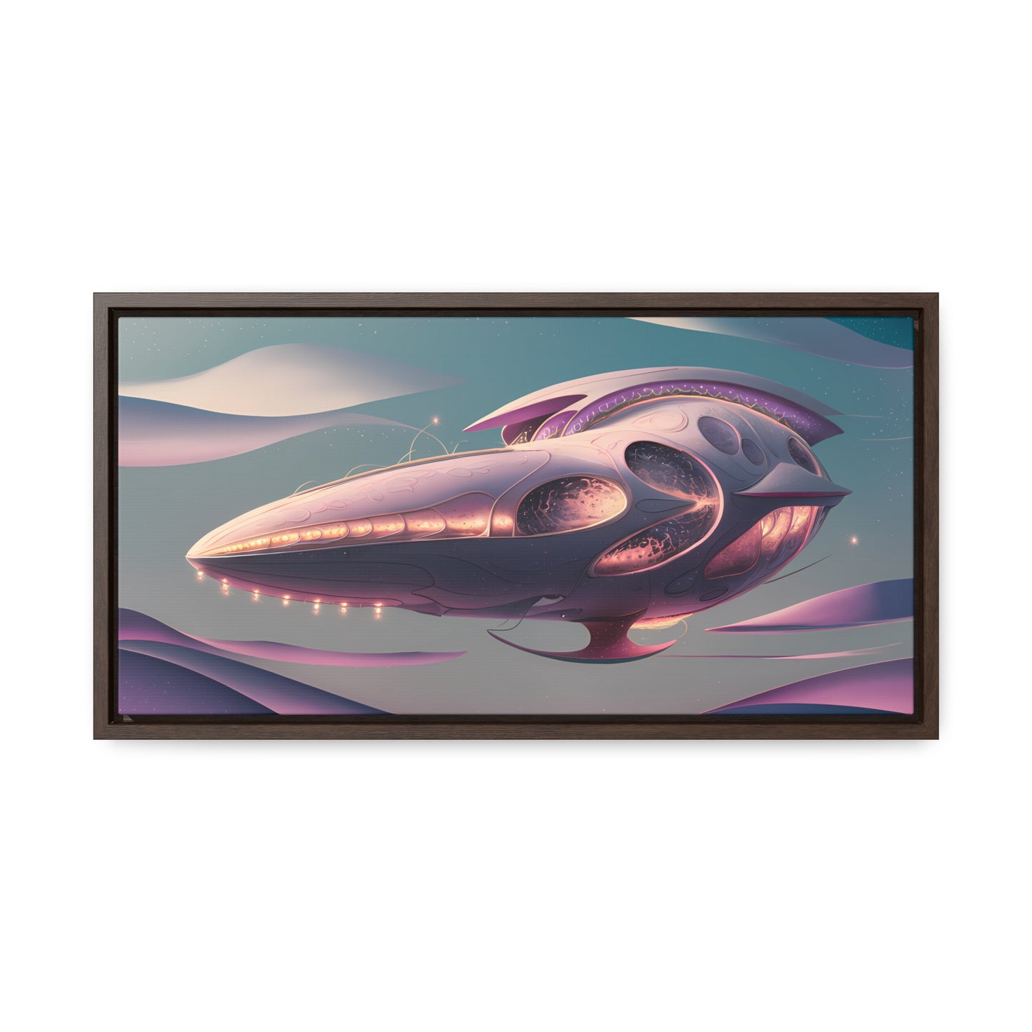Voyage of the Celestial Whale - Gallery Canvas Wraps, Horizontal Frame
