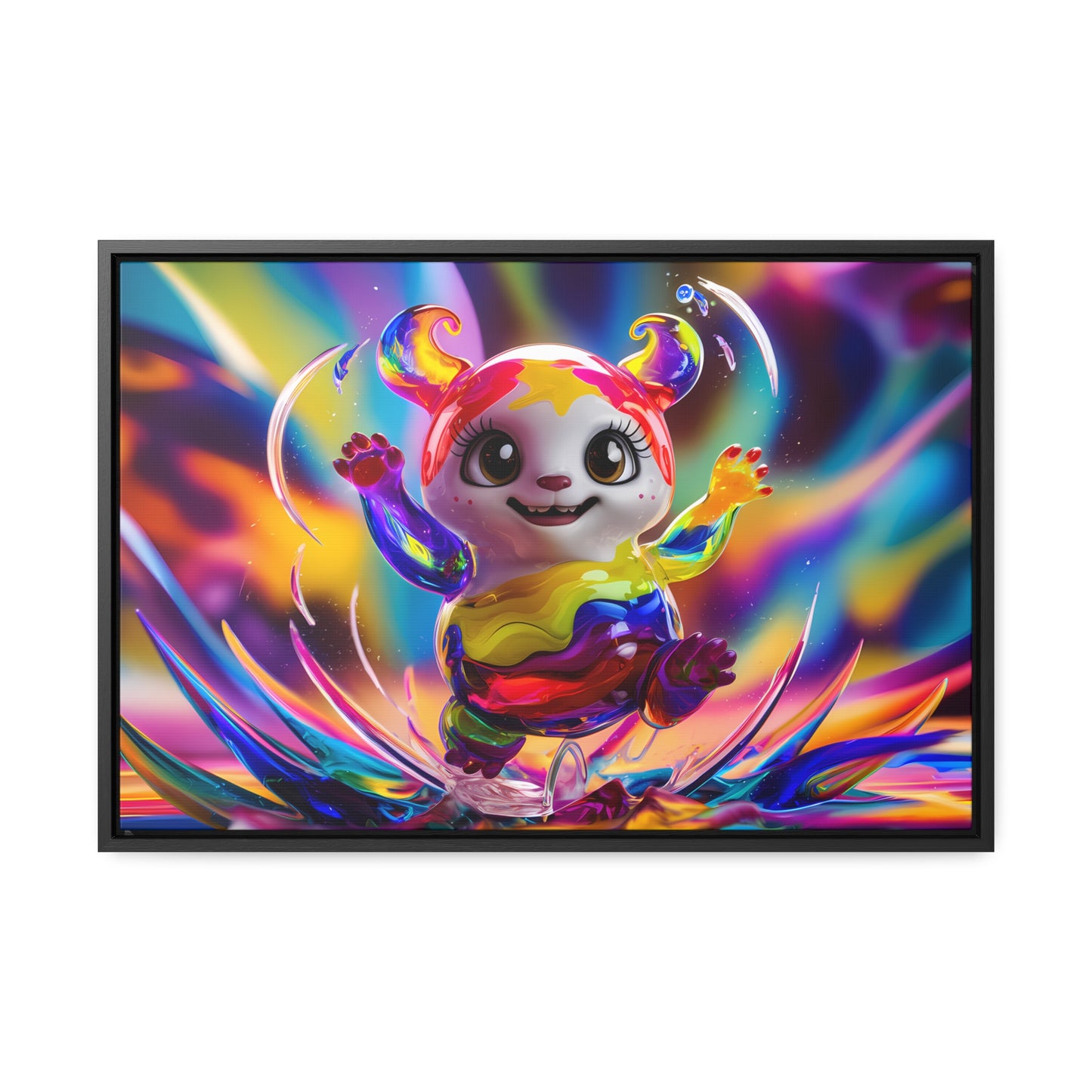 Splash of Joy - Gallery Canvas Wraps, Horizontal Frame