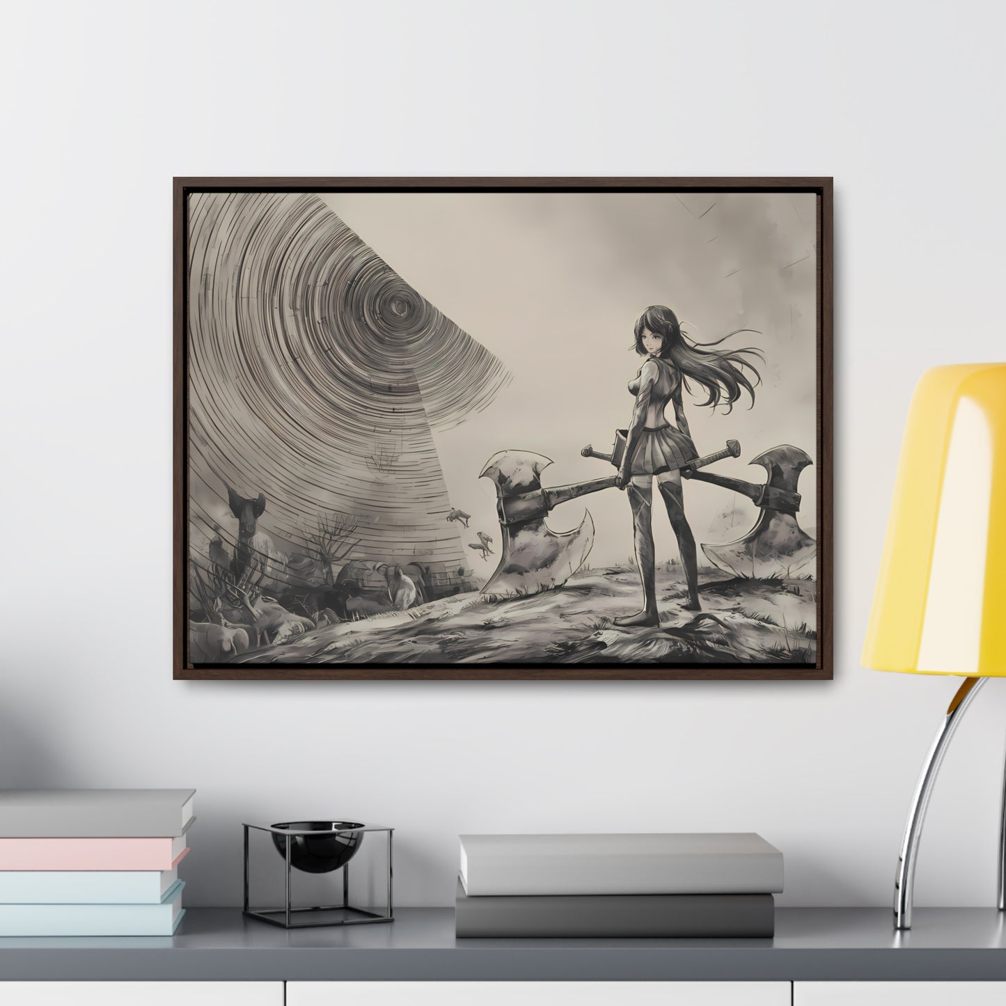 Echoes of the Abyss - Gallery Canvas Wraps, Horizontal Frame
