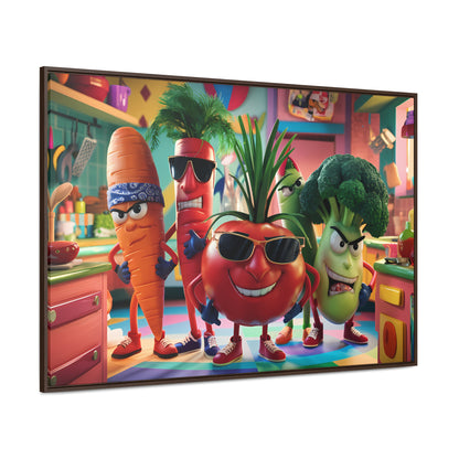 The Veggie Squad's Kitchen Takeover - Gallery Canvas Wraps, Horizontal Frame