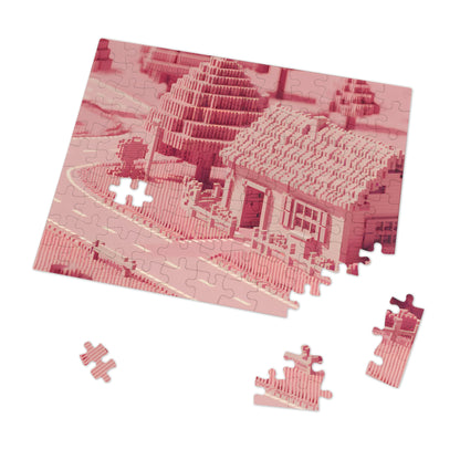 Pixelated Suburban Dream - Jigsaw Puzzle (30, 110, 252, 500,1000-Piece)