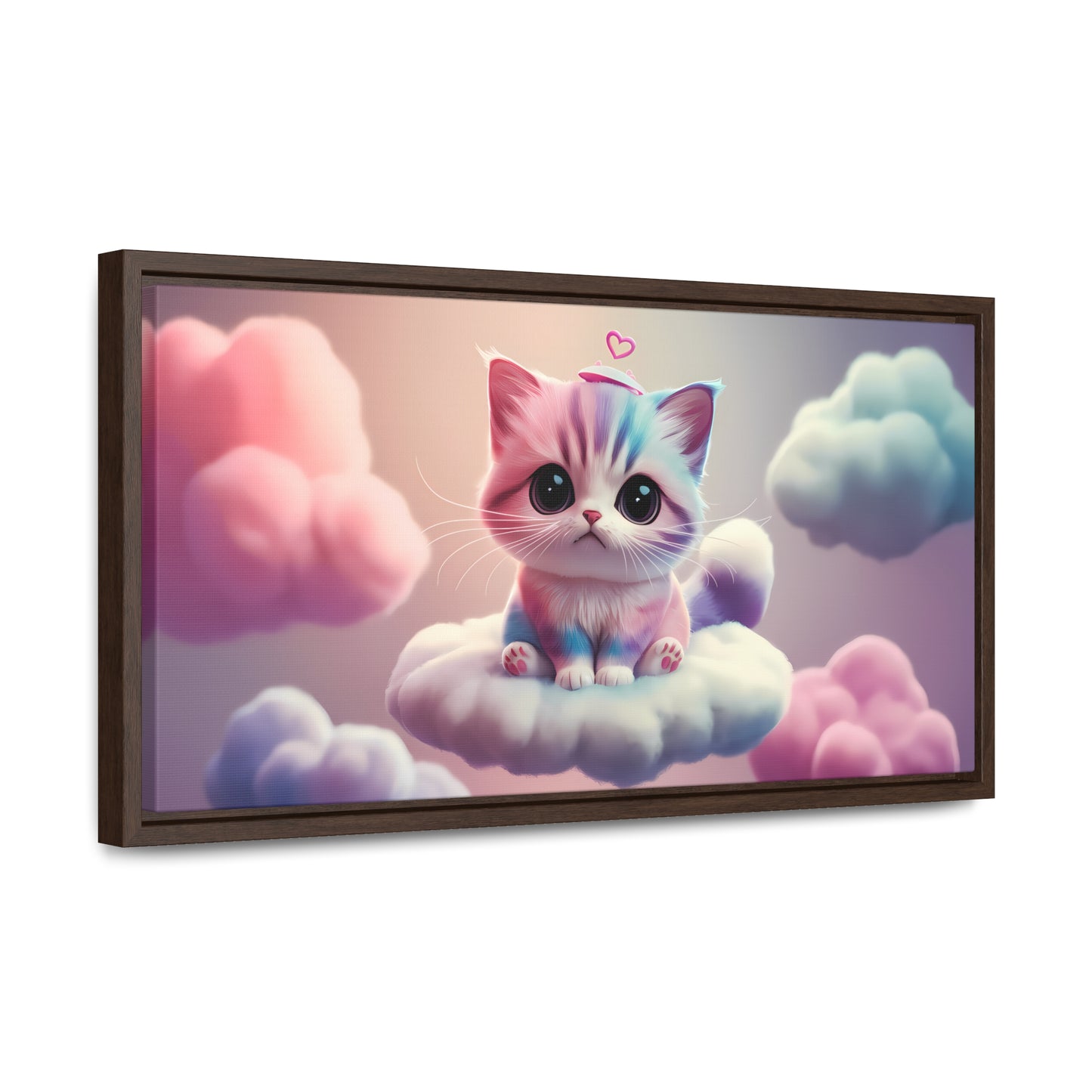 Heavenly Kitten Dreams - Gallery Canvas Wraps, Horizontal Frame