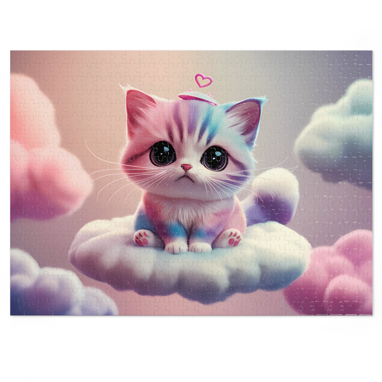 Cloud Kitty Dreams - Jigsaw Puzzle (30, 110, 252, 500,1000-Piece)
