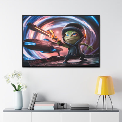 Galactic Guardian: Defender of the Stars - Gallery Canvas Wraps, Horizontal Frame