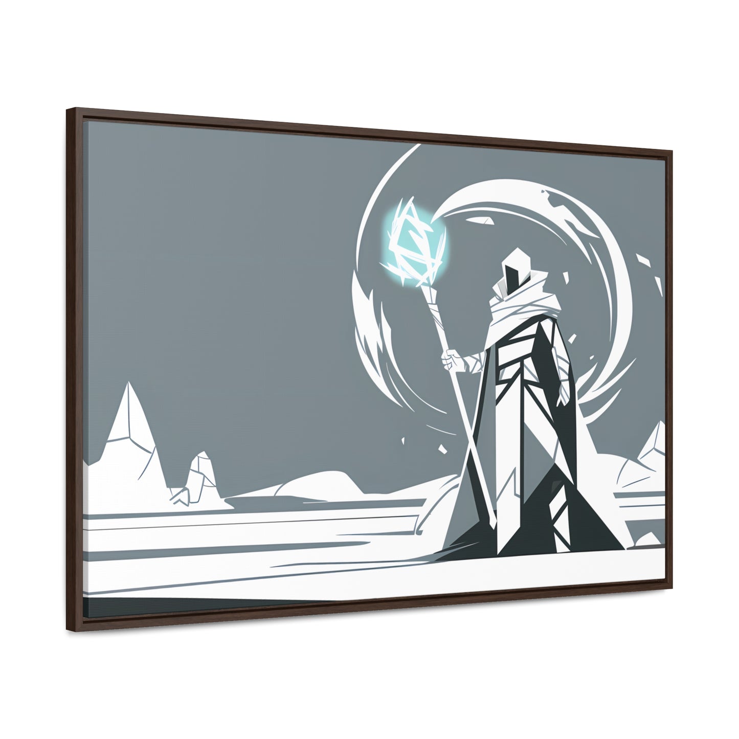 Mage of the Frozen Wastes - Gallery Canvas Wraps, Horizontal Frame