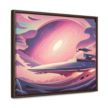 Voyage Through the Cosmic Vortex - Gallery Canvas Wraps, Horizontal Frame