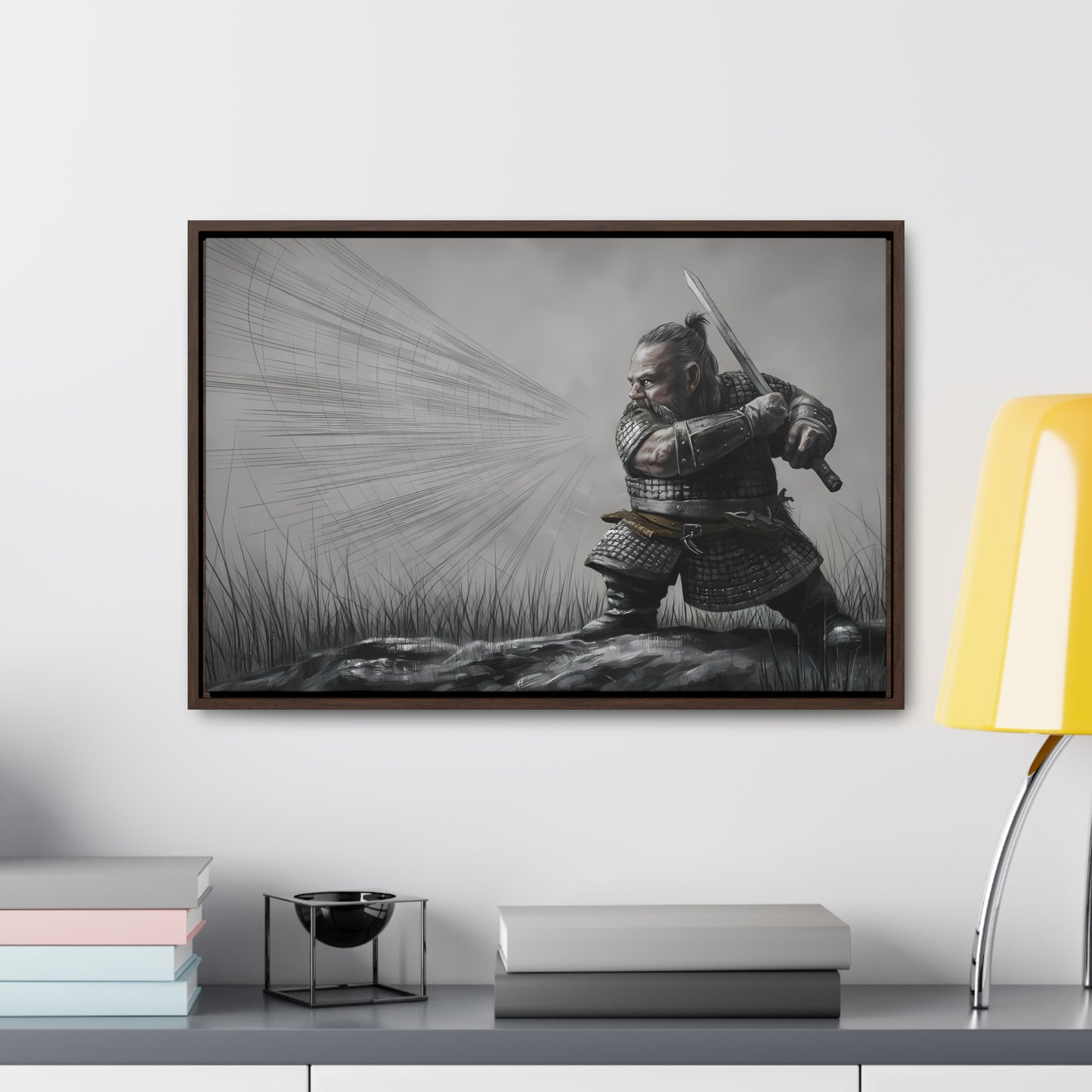 Defender of the Grey Plains - Gallery Canvas Wraps, Horizontal Frame