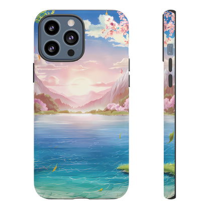 Serene Lake and Mountains - Smartphone Tough Cases