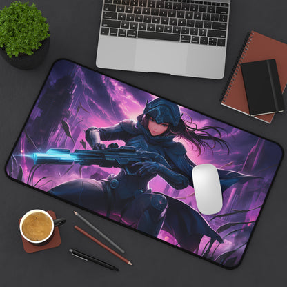 Silent Vengeance: Neon Knight - Desk Mat