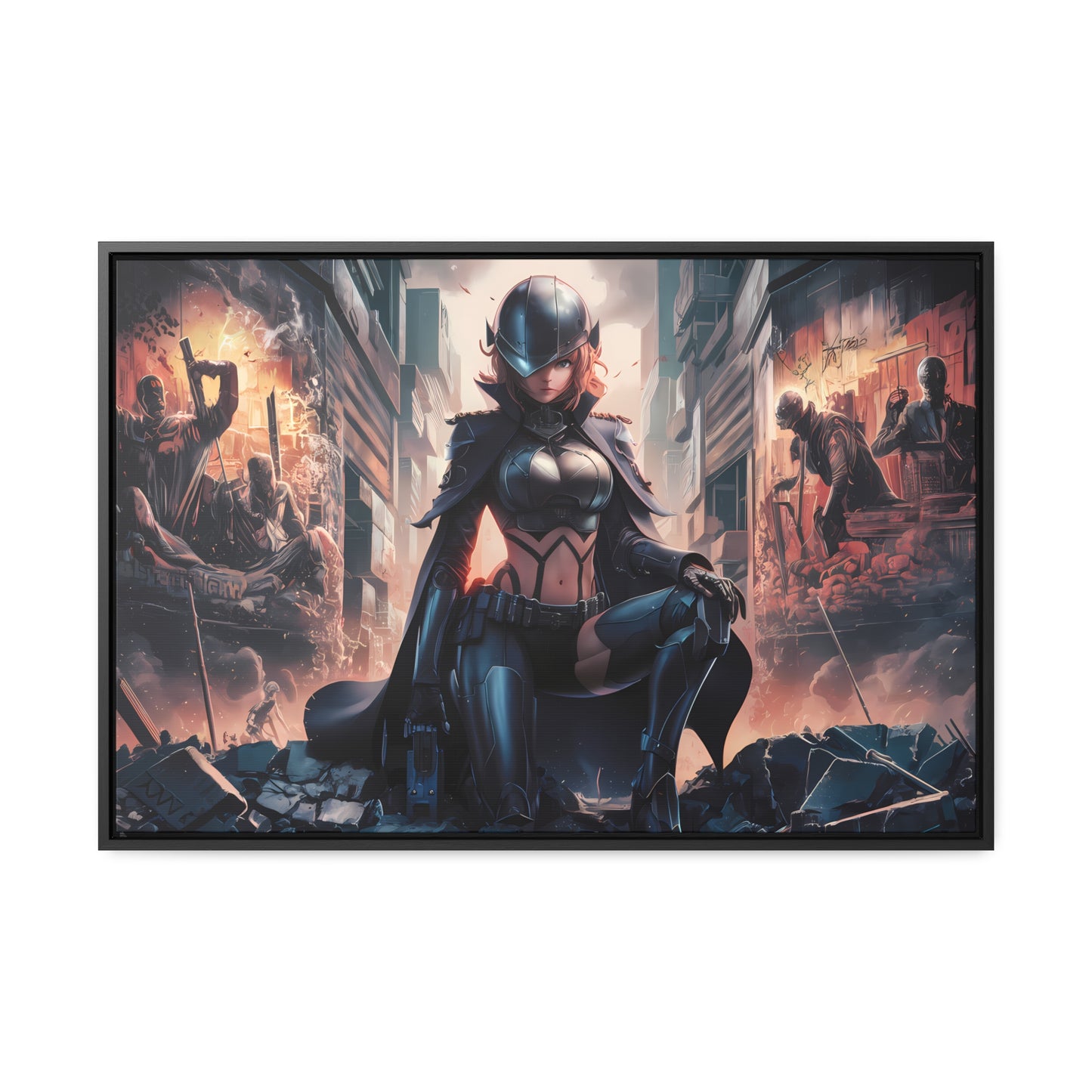 "Shadow of the Resistance" - Gallery Canvas Wraps, Horizontal Frame