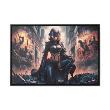 "Shadow of the Resistance" - Gallery Canvas Wraps, Horizontal Frame