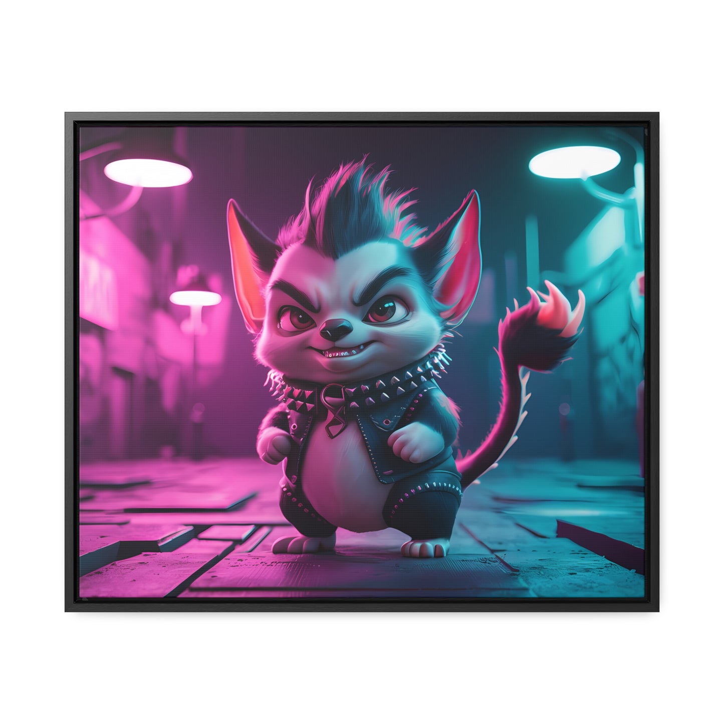 Punk Alley Prowler - Gallery Canvas Wraps, Horizontal Frame
