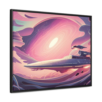 Voyage Through the Cosmic Vortex - Gallery Canvas Wraps, Horizontal Frame