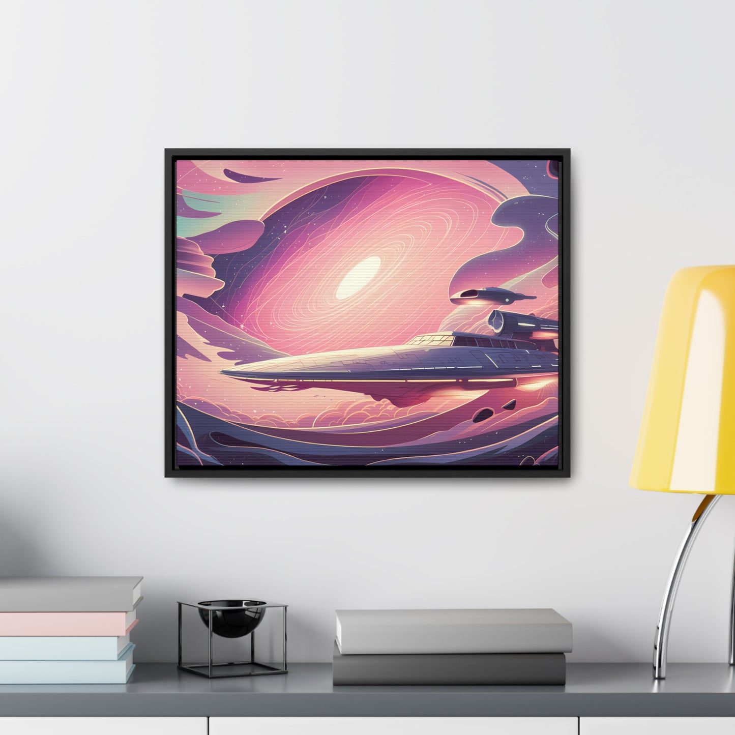 Voyage Through the Cosmic Vortex - Gallery Canvas Wraps, Horizontal Frame