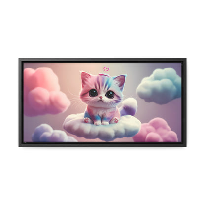 Heavenly Kitten Dreams - Gallery Canvas Wraps, Horizontal Frame