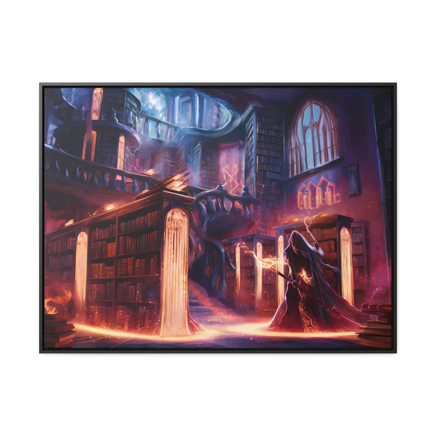 The Arcane Library of Eternal Knowledge - Gallery Canvas Wraps, Horizontal Frame