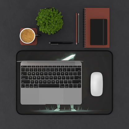 Geometric Skeleton Swordsman - Desk Mat