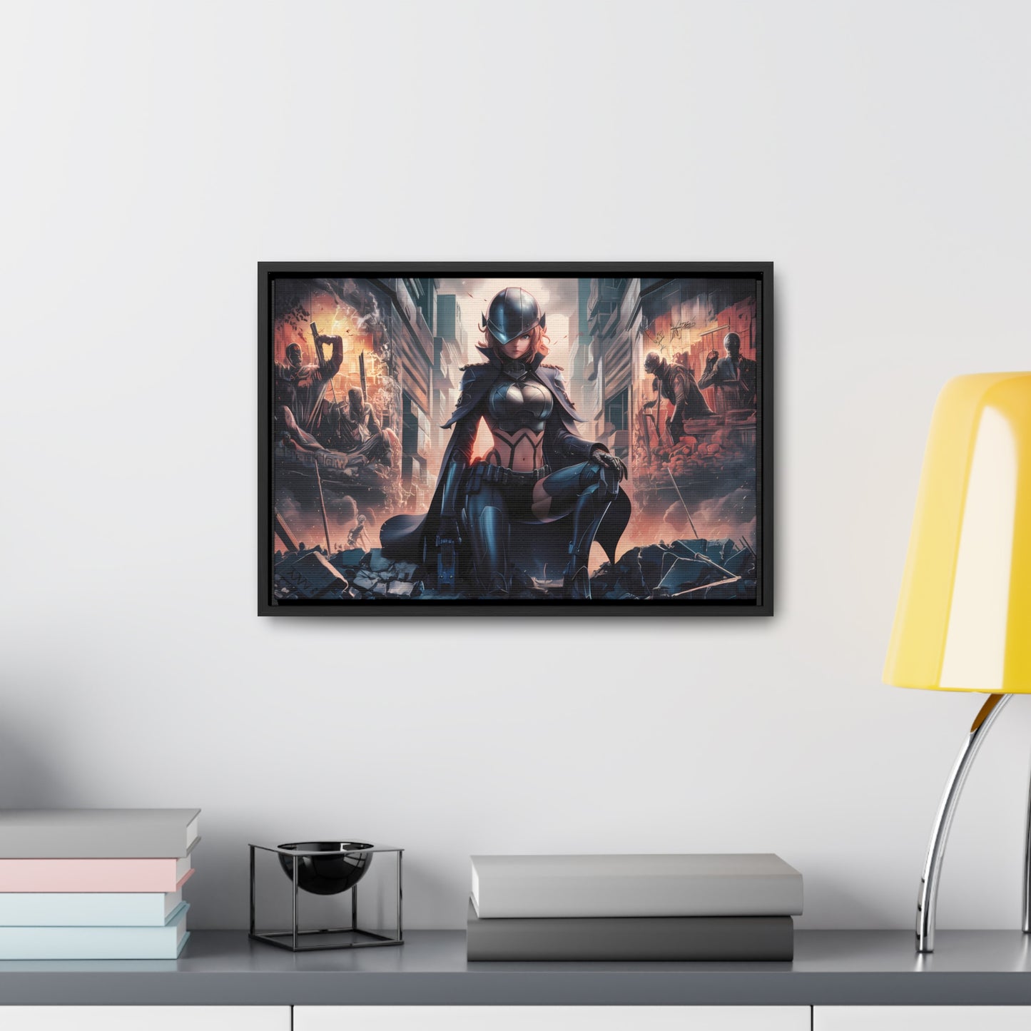 "Shadow of the Resistance" - Gallery Canvas Wraps, Horizontal Frame
