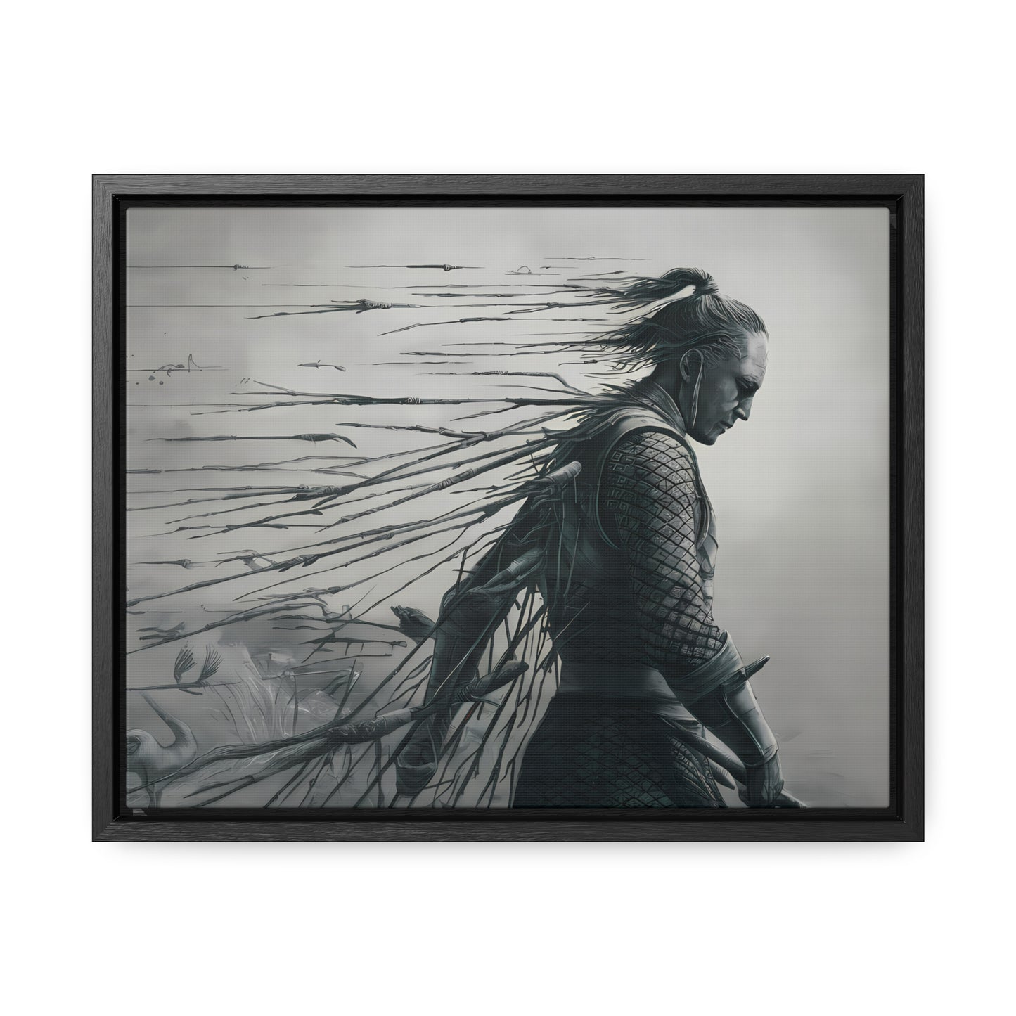 "Endurance in Silence" - Gallery Canvas Wraps, Horizontal Frame