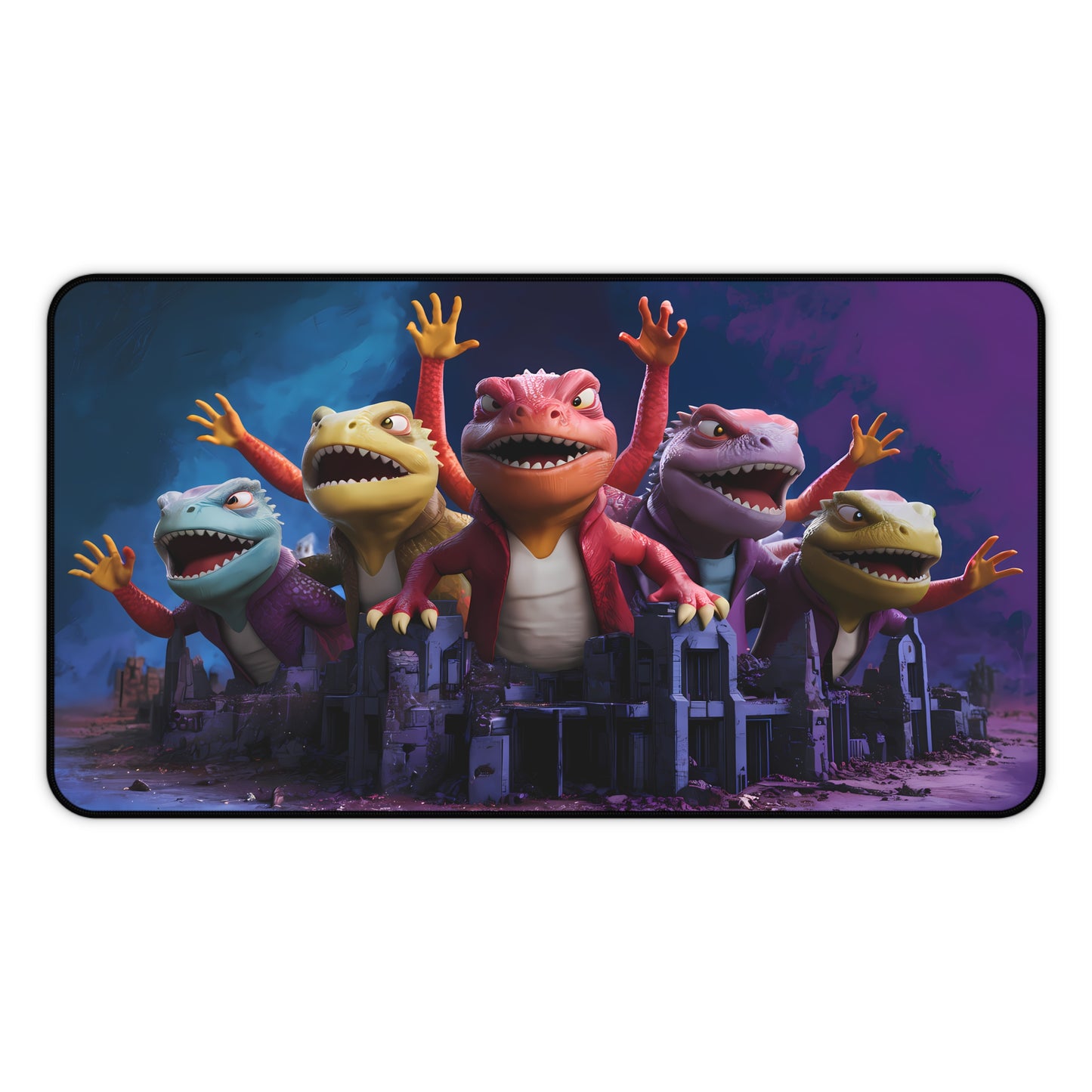 Reptilian Uprising: Dawn of the Lizard Lords - Desk Mat