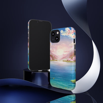Serene Lake and Mountains - Smartphone Tough Cases