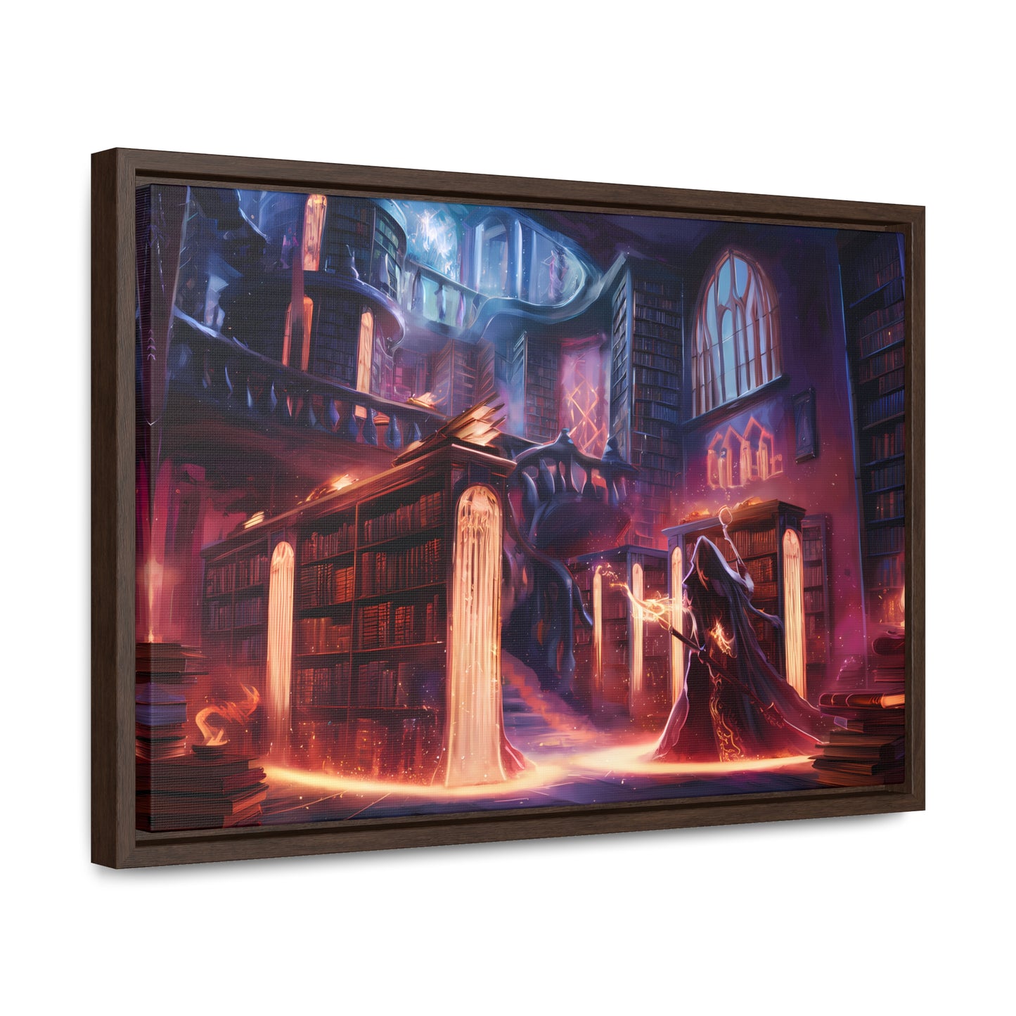 The Arcane Library of Eternal Knowledge - Gallery Canvas Wraps, Horizontal Frame