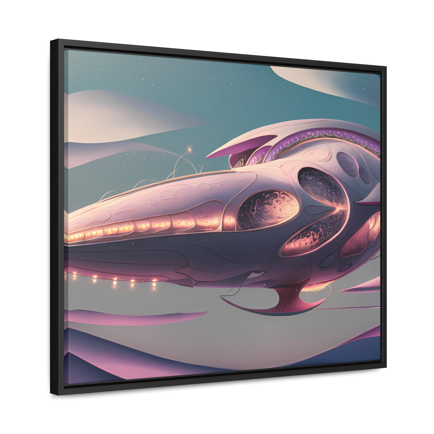 Voyage of the Celestial Whale - Gallery Canvas Wraps, Horizontal Frame