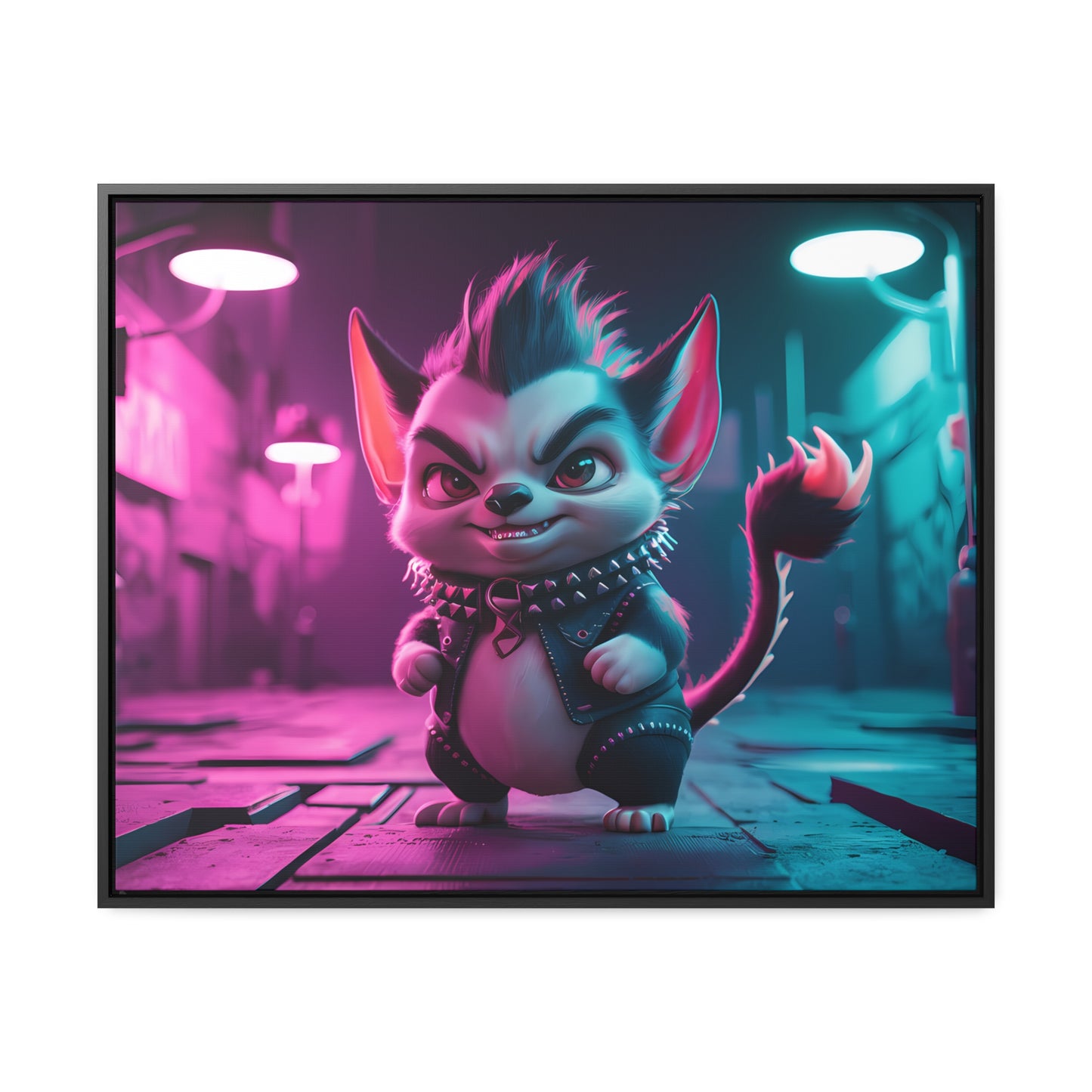 Punk Alley Prowler - Gallery Canvas Wraps, Horizontal Frame