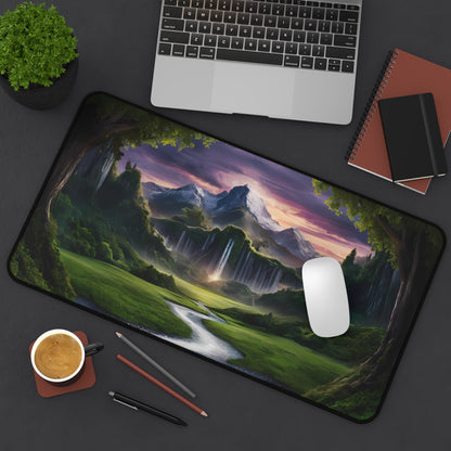 Realm of the Cascading Peaks - Desk Mat