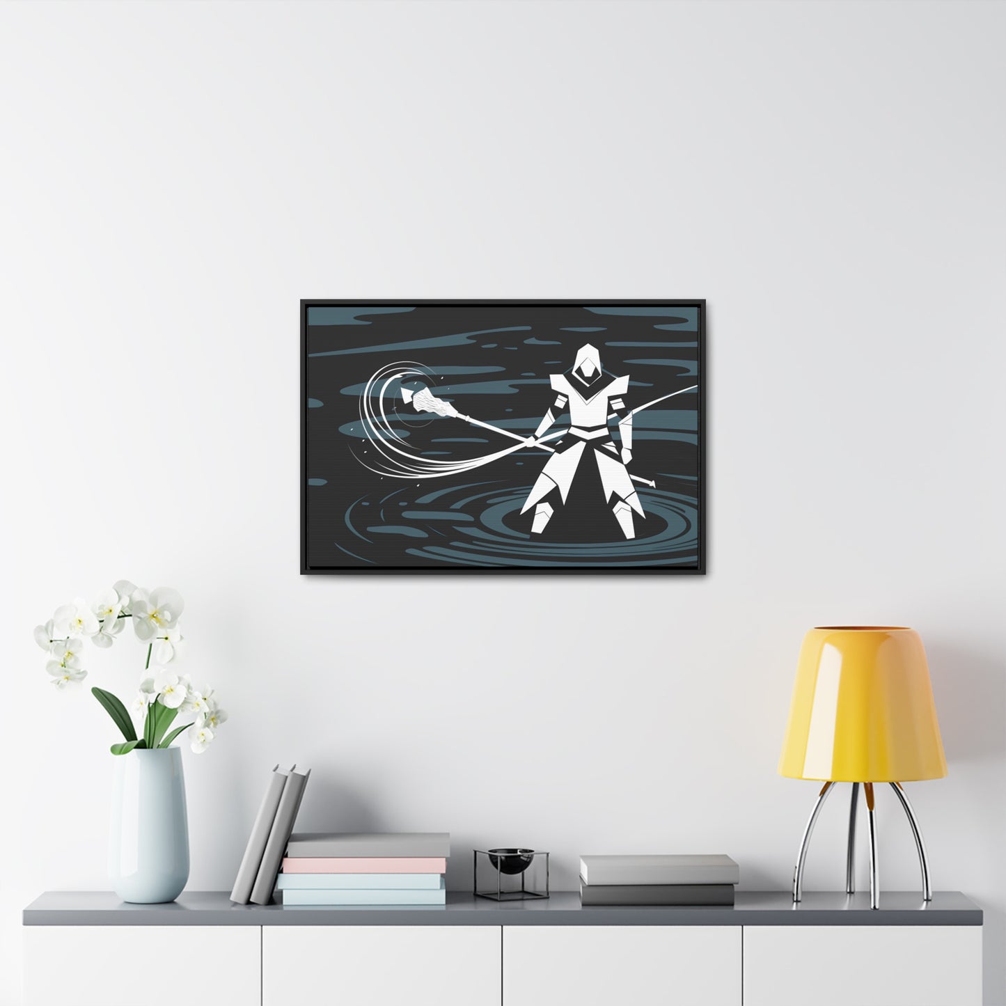 "Guardian of the Abyss" - Gallery Canvas Wraps, Horizontal Frame
