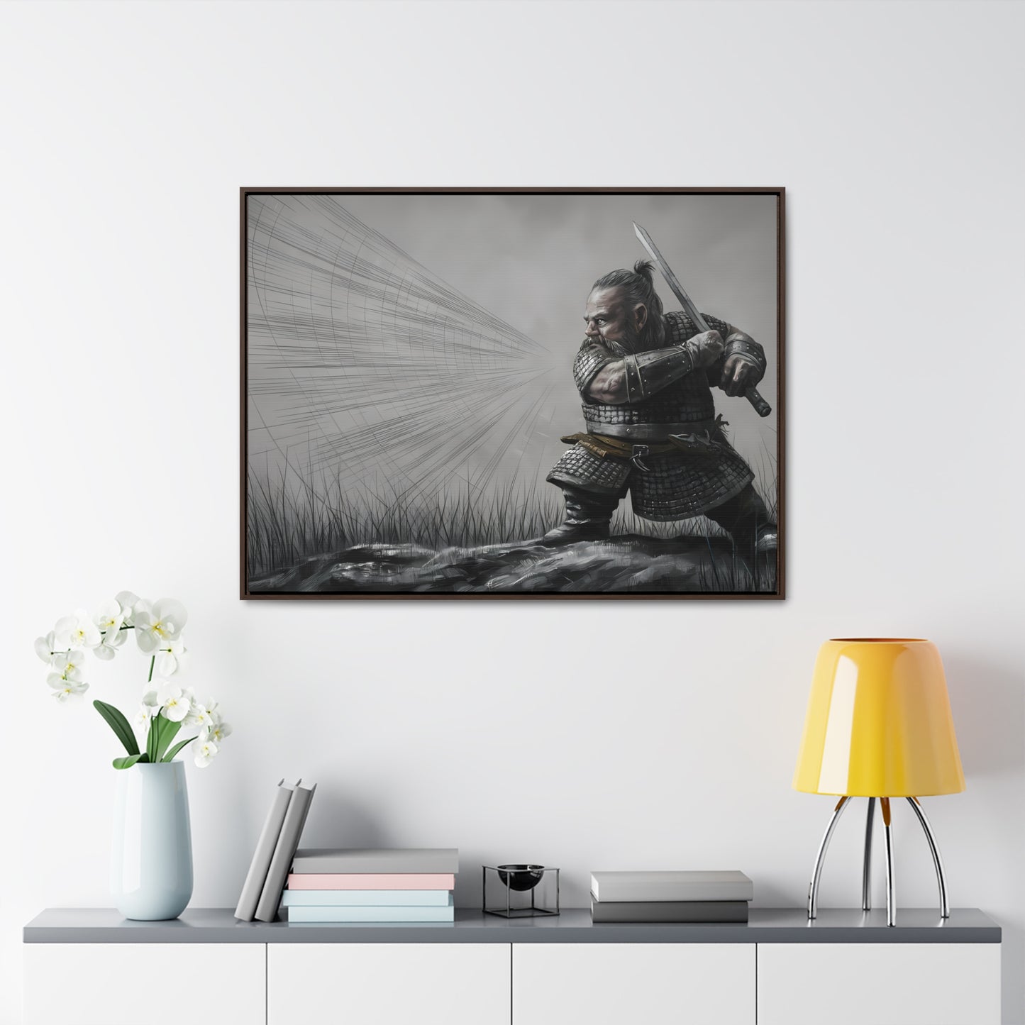 Defender of the Grey Plains - Gallery Canvas Wraps, Horizontal Frame